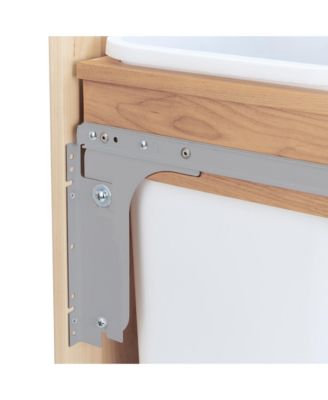 Double Pullout Top Mount Trash Cans 35 qt., White, 4WCTM-18DM2-175