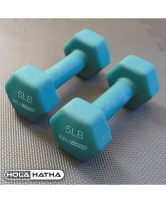 3, 5, and 8 Pound Dumbbell Hand Weight Set with Storage Rack, Multi