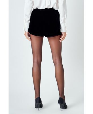 Women's Velvet Circle Mini Skort