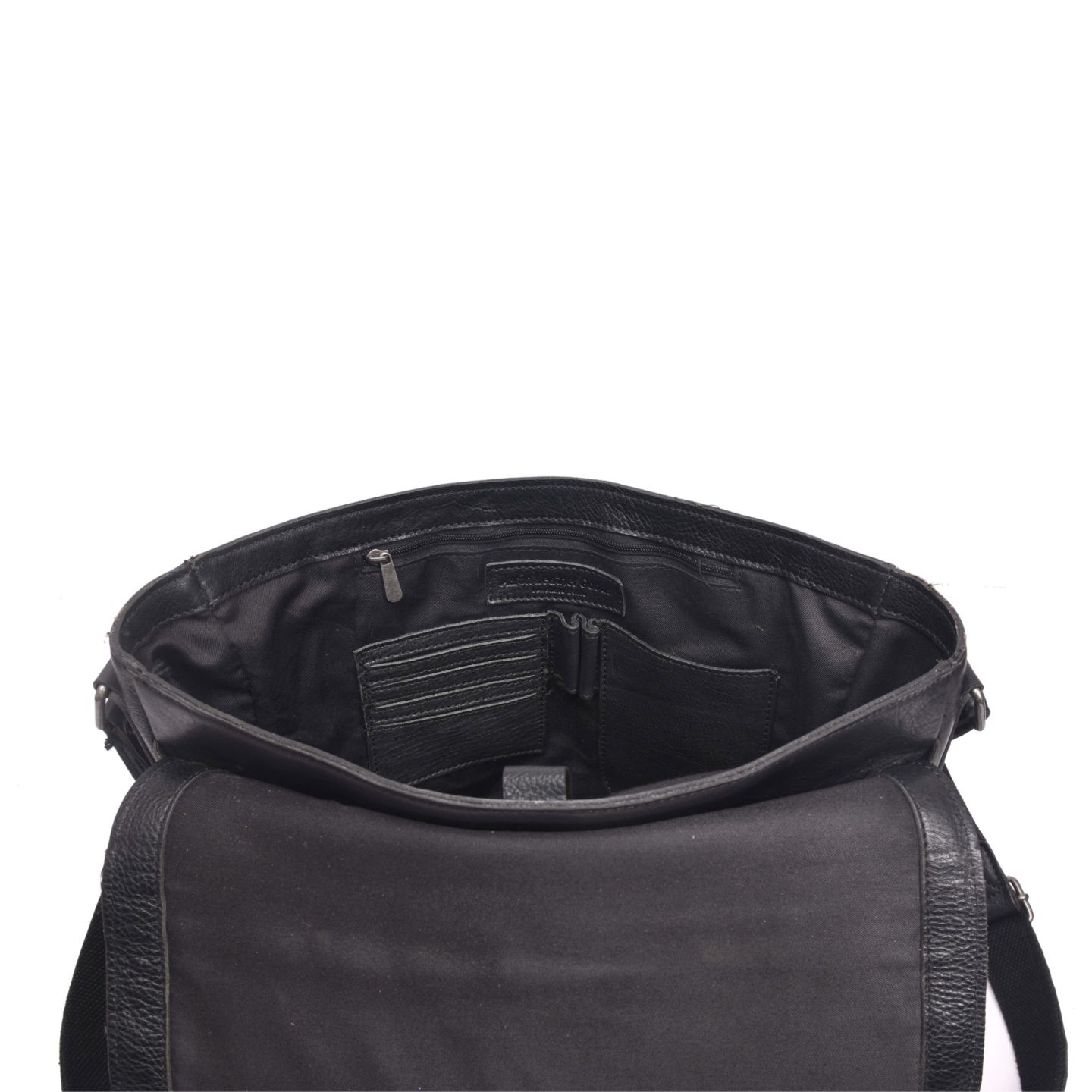Сумка Aaron Leather Goods Vintage Black Genuine Leather Messenger Bag Laptop Briefcase Satchel Crossbody Shoulder Bag for Men Women - Office, Travel & Everyday Use — фото 4