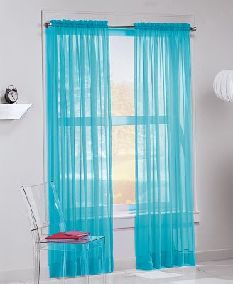 Calypso Sheer Voile Rod Pocket Curtain Panel