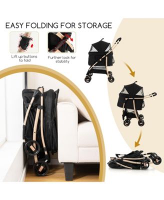 3-In-1 Pet Stroller with Removable Car Seat Carrier