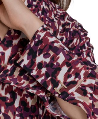 Women's V-Neck Long Sleeve Tunic Top