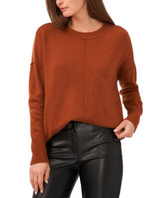 Women's Cozy Crewneck Long-Sleeve Extend-Shoulder Sweater