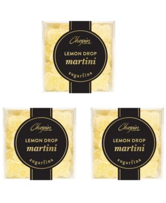 Lemon Drop Martini Candy Bears, 3 Piece