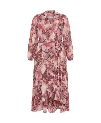 Plus Size Instinct Snake Print Maxi Dress