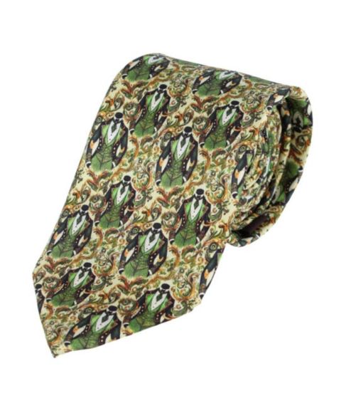 Мужские галстуки TRAFALGAR Shall We Dance Silk Novelty Necktie, цвет: Зелёный
