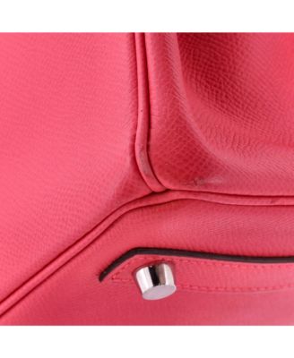 Birkin 30 Handbag Pink Epsom with Palladium Hardware