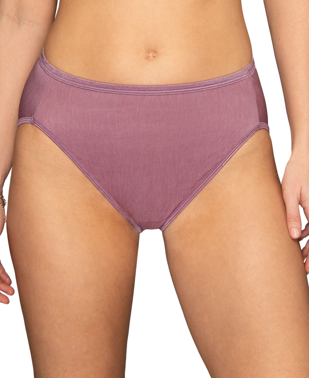Vanity Fair Lingerie Vanity Fair Illumination Hi-cut Brief Underwear 13108, Also Available In Extended Sizes In Pink