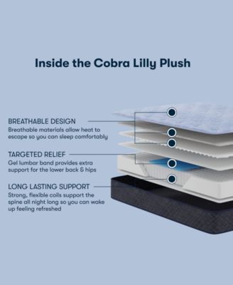 Perfect Sleeper Cobra Lily 10.5" Plush Tight Top Mattress, California King