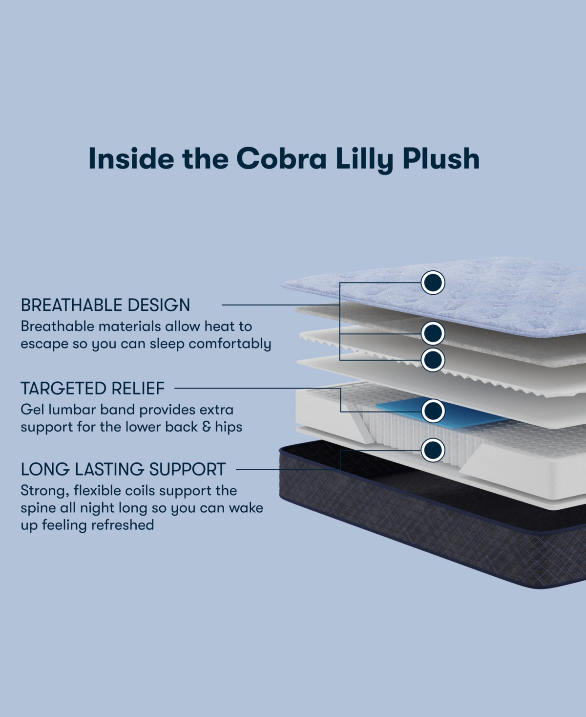 Serta Perfect Sleeper Cobra Lily 10.5" Plush Tight Top Mattress, California King In Transparent
