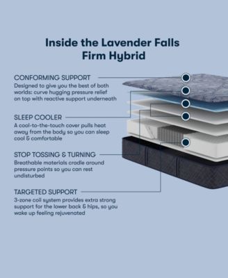 Perfect Sleeper Lavender Falls 12" Firm Hybrid Tight Top Mattress, California King