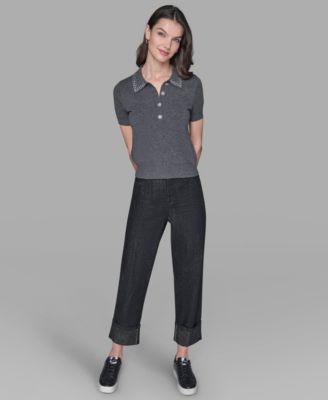 Women's Embellished Collar Sweater