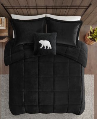Alton Plush to Sherpa Down Alternative 4-Pc. Comforter Set, Full/Queen