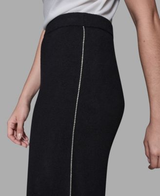 Women's Rhinestone Embellished Pull-On Pants