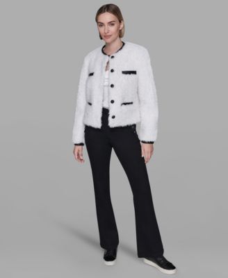 Women's Crewneck Pocket Detail Jacket