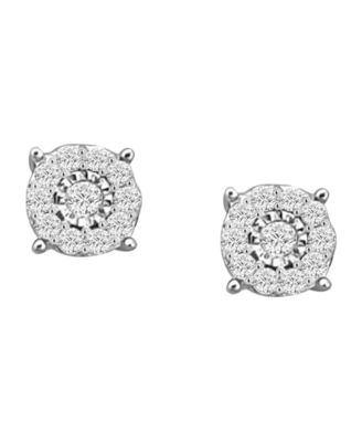 Diamond Earrings (1/4 ct. t.w.) in Sterling Silver