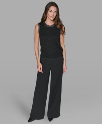 Women's Crewneck Textured Sweater