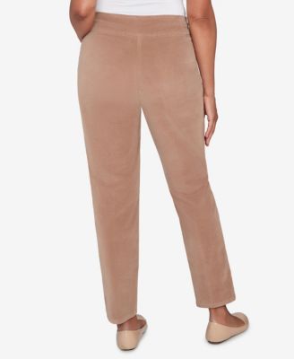 Vienna Allure Fit Flat Front Corduroy Average Length Pant
