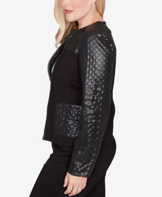 Barcelona Zip Front Stretch Ponte Jacket