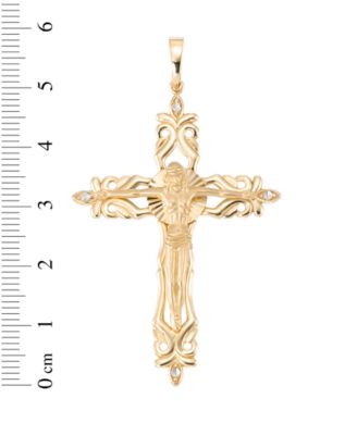 Crucifix Pendant In 10K Yellow Gold
