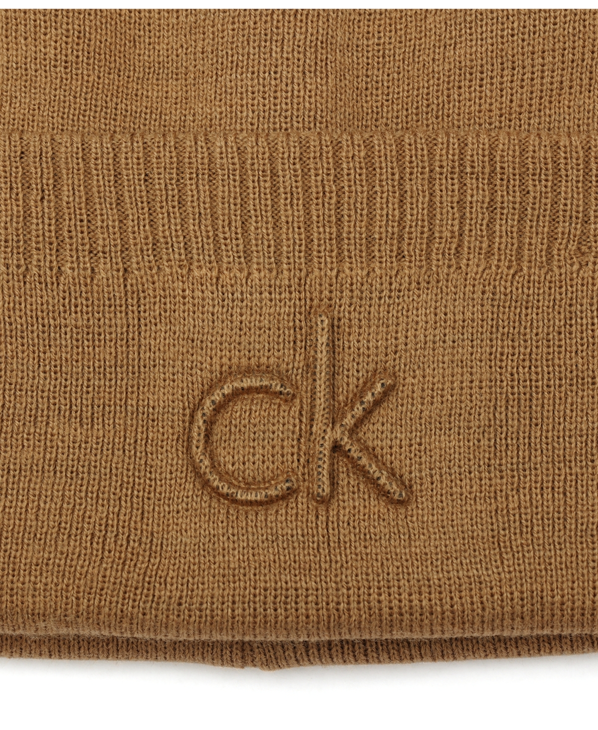 Calvin Klein Men's Embossed Logo Cuff Hat In Brown