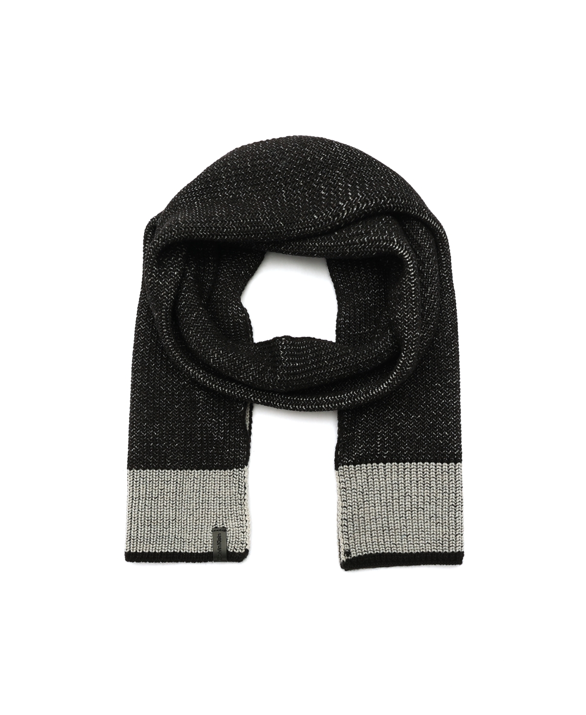 Calvin Klein Men's Color Blocked Fisherman Scarf In Black
