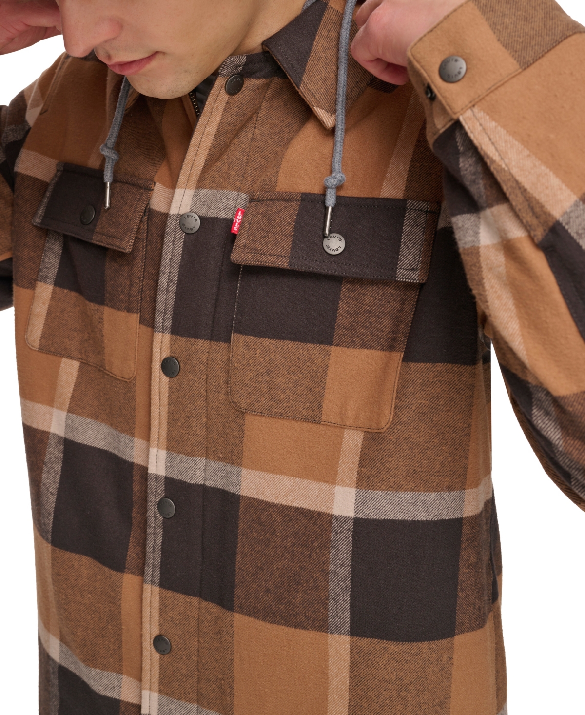 Levi's Men's Faux Sherpa Lined Flannel Shirt Jacket