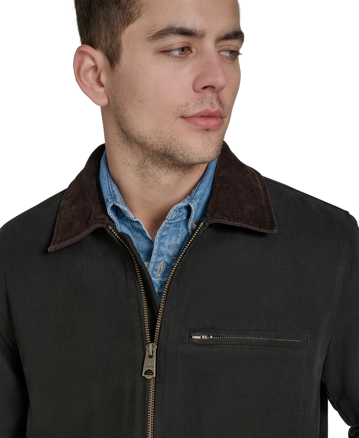 Levi's Men's Cotton Canvas Depot Jacket In Black
