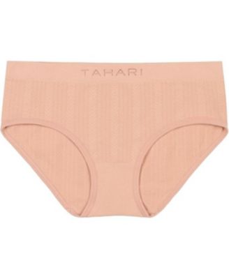 4-Pack Seamless Solid Color Hipsters with Logo Waistband