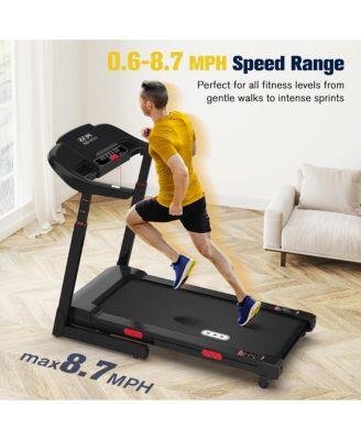 Foldable Treadmill, 15% Auto Incline, 350 lb Capacity, Bluetooth, Voice Control, Heart Rate Monitor, for Home & Officel