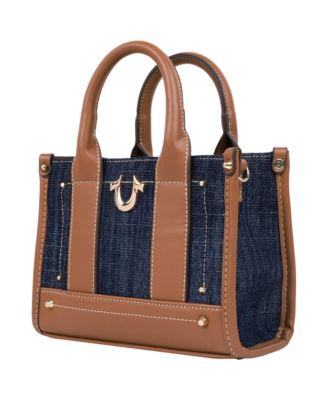 Denim Logo Strap Mini Tote