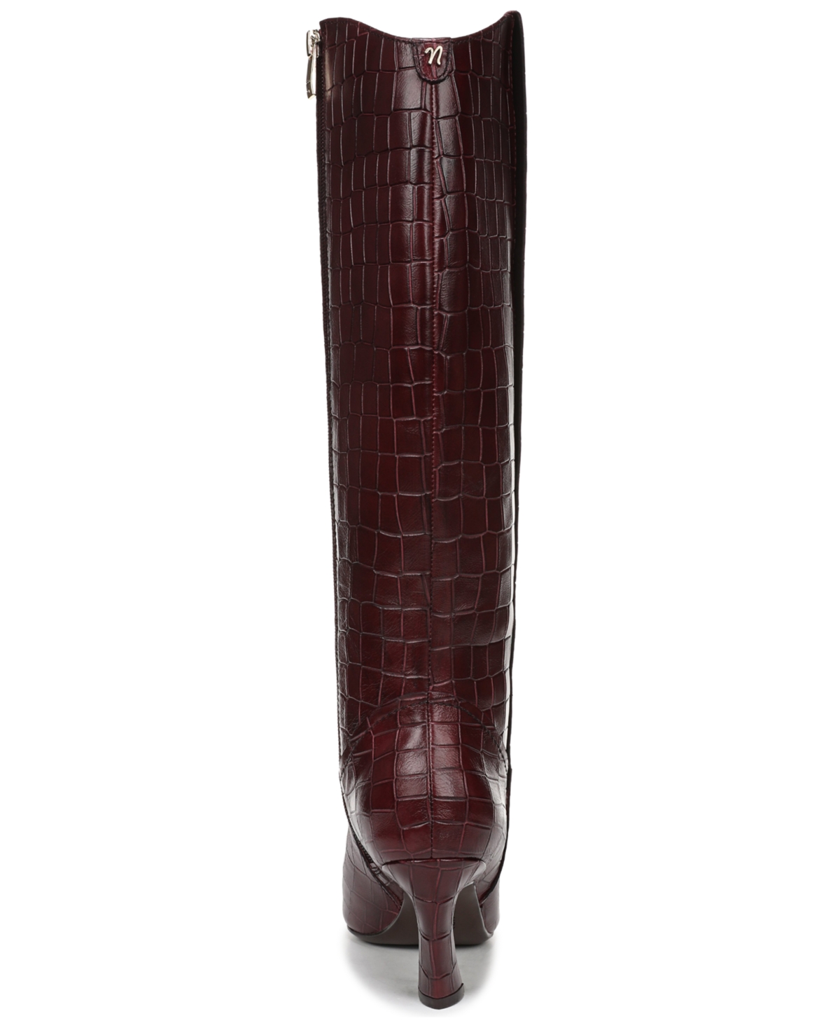 Naturalizer Women's Emily Narrow Calf Zip Tall Boots In Burgundy