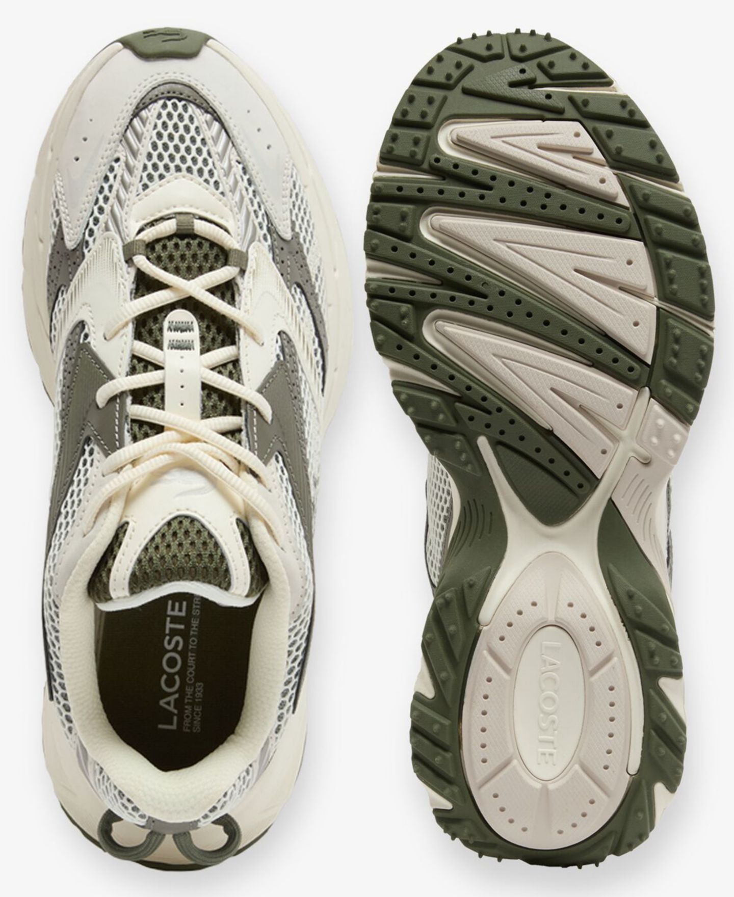 Мужские кроссовки Lacoste L003 Neo Shot Round-Toe, цвет: Молочный белый — фото 4