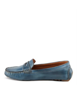 Audette Leather Moccasins with Removable Insole and Penny Keeper