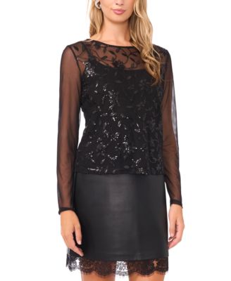 Vince Camuto - Women's Long Sleeve Pull-On Top