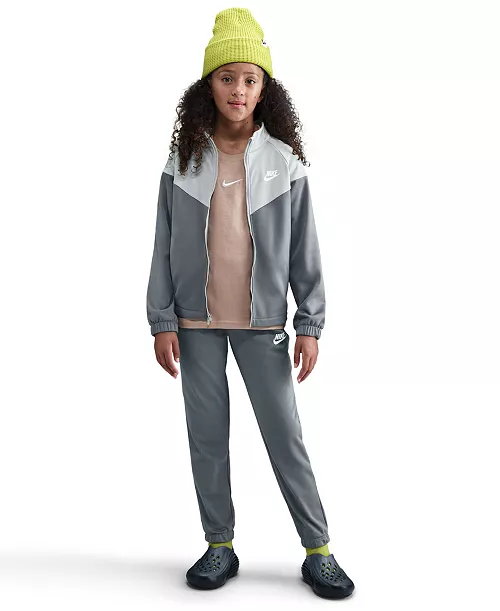 Nike Boys' and Girls' 7-20 Sportswear Dri-FIT Long-Sleeve Jacket and Pants, 2-Piece Set