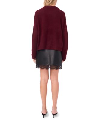 Women's Crewneck Paillette Sequin Long-Sleeve Sweater