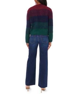 Women's Stripe Long Sleeve Sweater