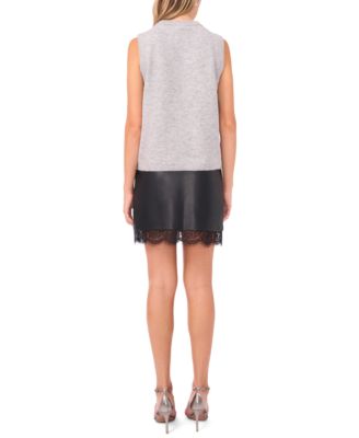 Women's Neck Embellishment Sleeveless Sweater