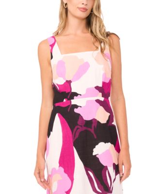 Women's Square Neck Midi Dress