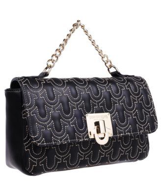Horseshoe Quilted Flap Shoulder Bag