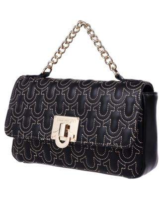 Horseshoe Quilted Flap Shoulder Bag