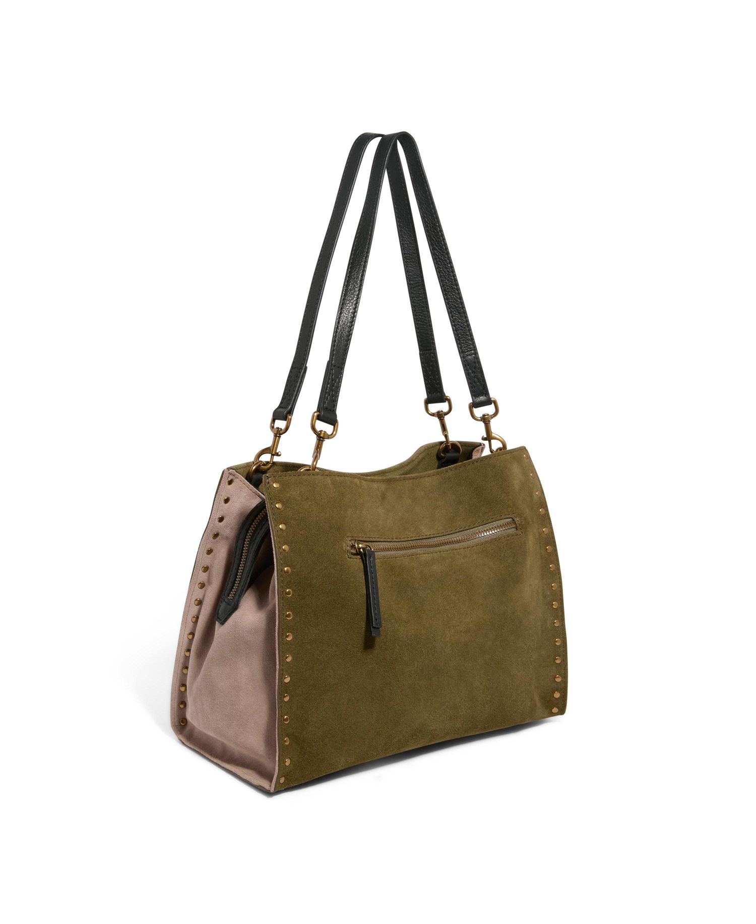 Lenox Studded Triple Entry Satchel