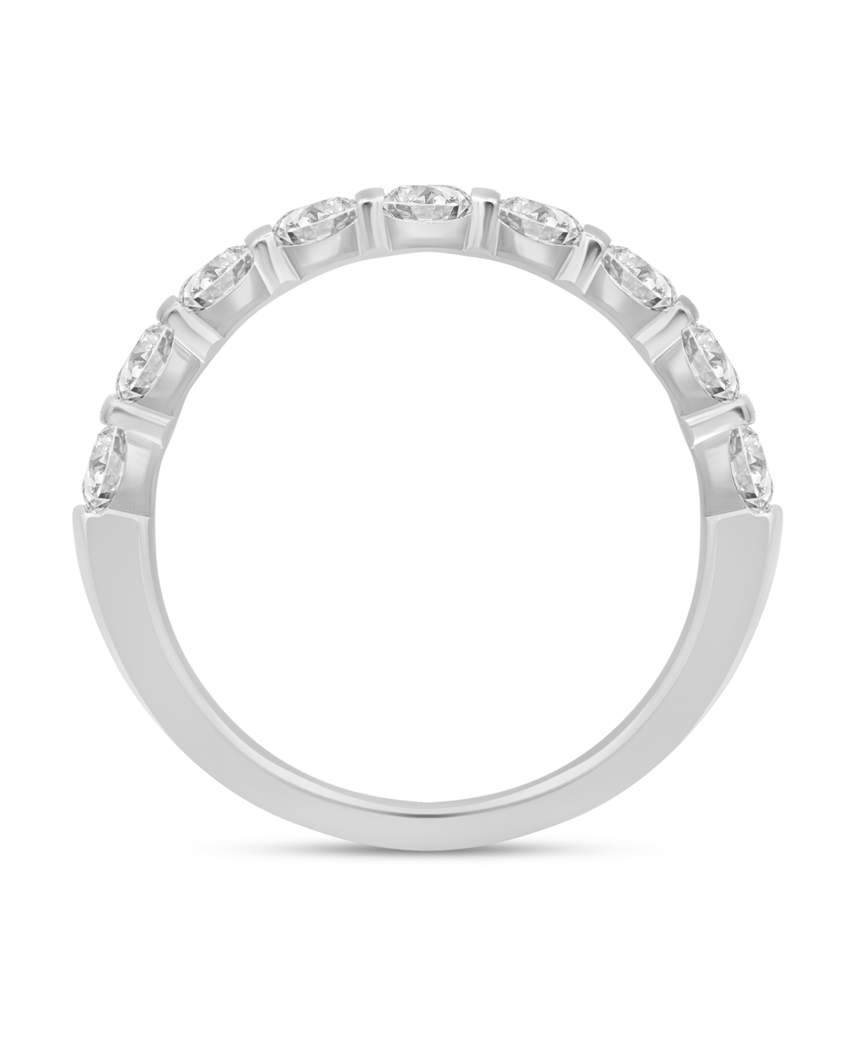 Macy's Lab Grown Diamond Band Ring (1 ct. t.w.) 14K White Gold