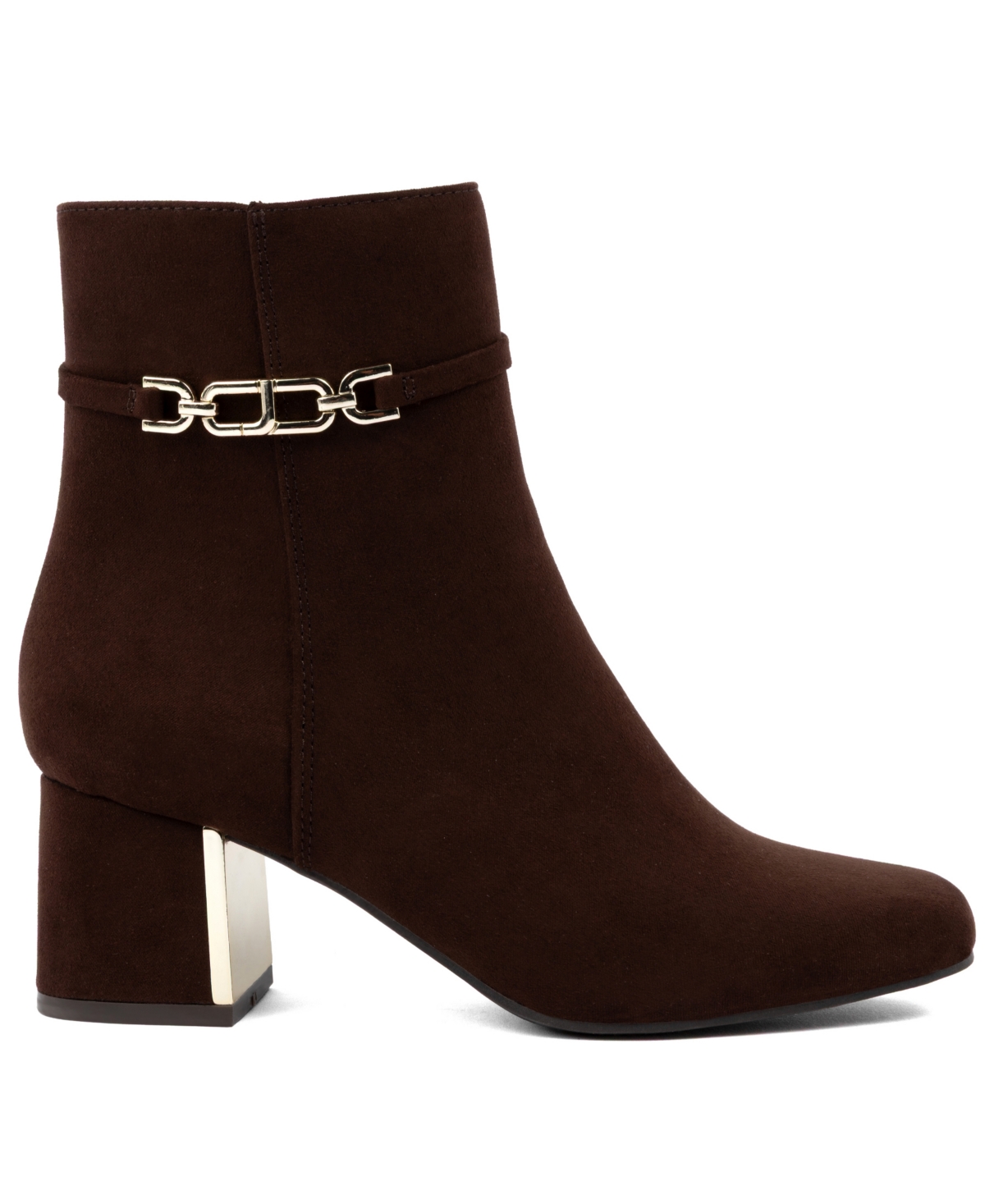 Jones New York Women's Durling Block Heel Booties In Brown