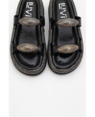 Finery Embellished Platform Slide (Women)