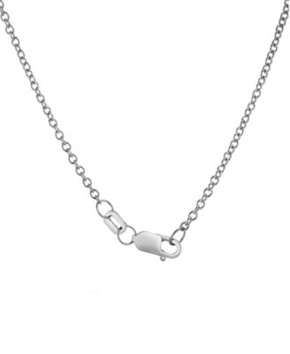 Diamond Solitaire Pendant Necklace (1/2 ct. t.w.) in 14K White Gold