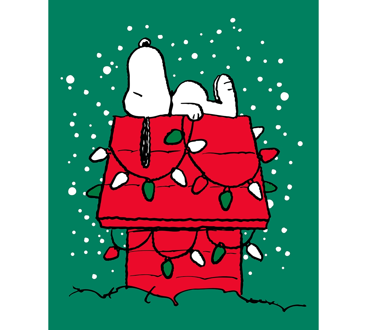 Hybrid Apparel Men's Snoopy Doghouse Short Sleeve T-Shirt