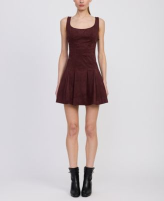 Women's Delphine Pleated A-line Mini Dress